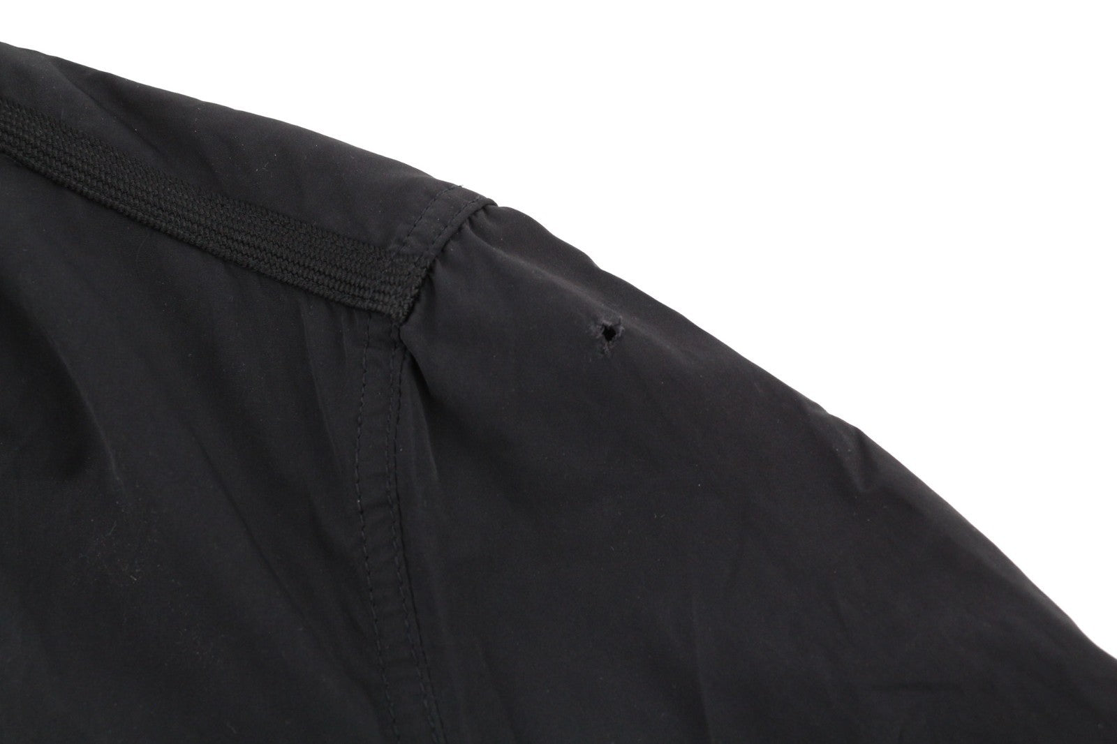 DIESEL J-Rum Men Jacket M Black Lightweight Band Neck Zip Jacket with Pockets