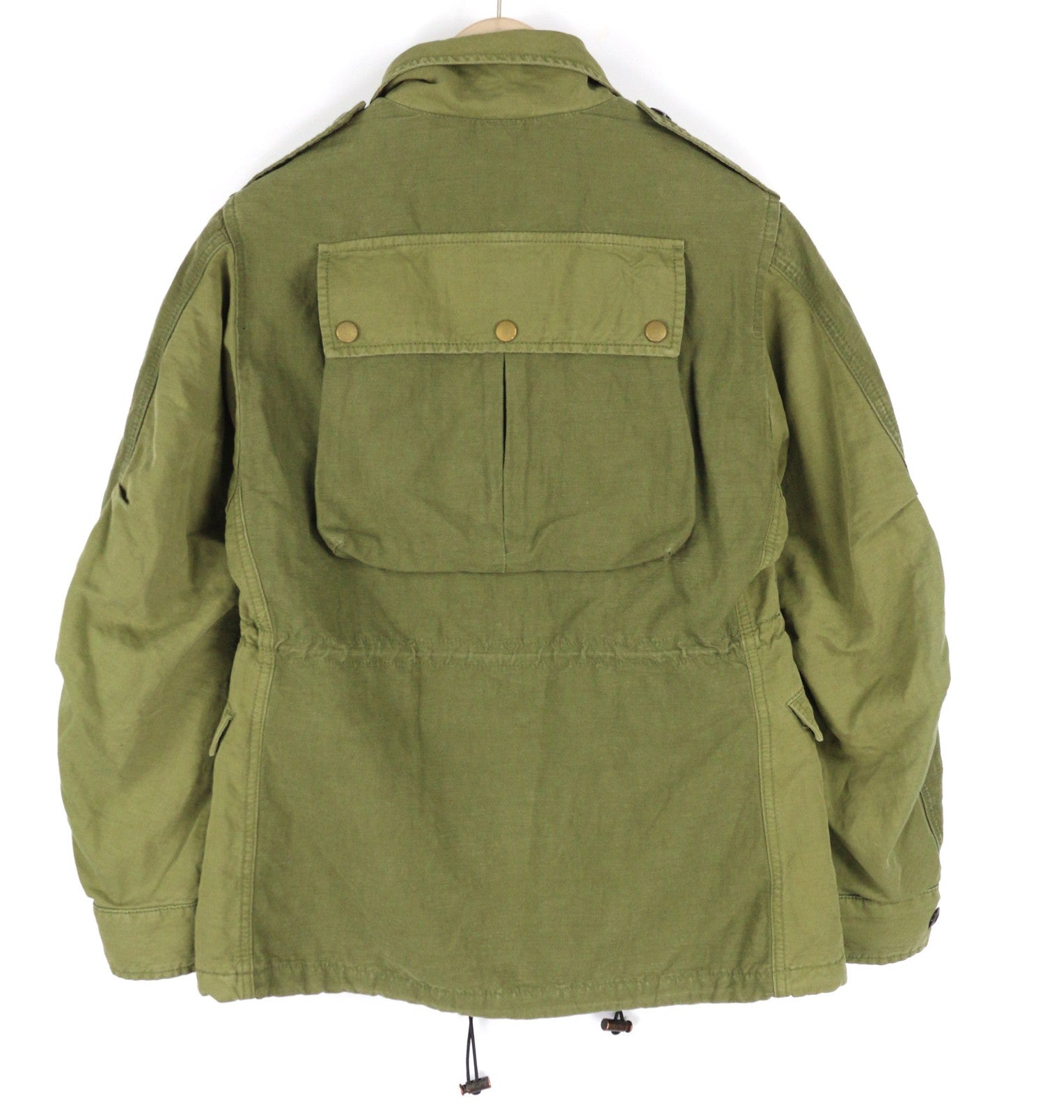 DIESEL G-Claudia Women Jacket S Linen Blend Drawstring Hidden Closure RRRP395