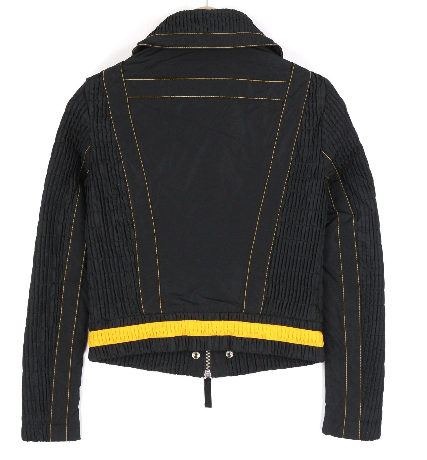 DIESEL G-Ritas Women Jacket S Black Textured Lined Single Breasted Polo RRP250