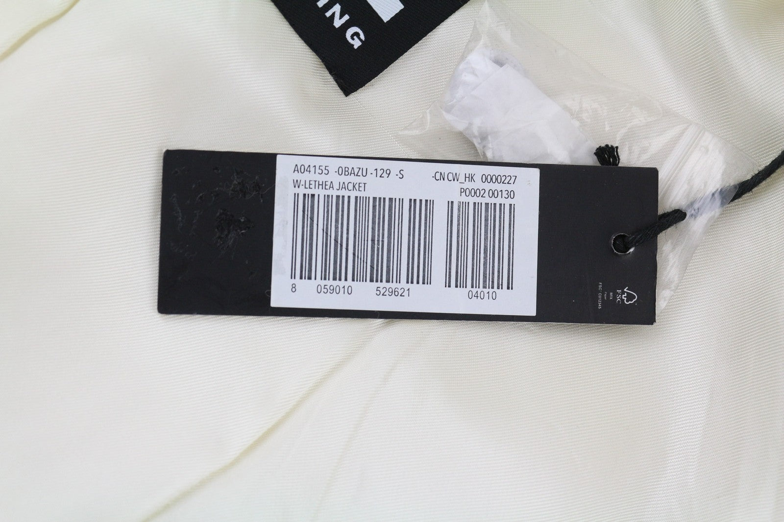 DIESEL W-Lethea Women Coat S Light Wool Blend Zip Mid-Length Coat Patch RRP590