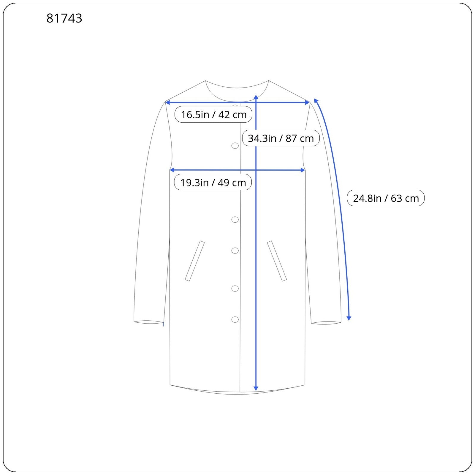 DIESEL W-Lethea Women Coat S Light Wool Blend Zip Mid-Length Coat Patch RRP590