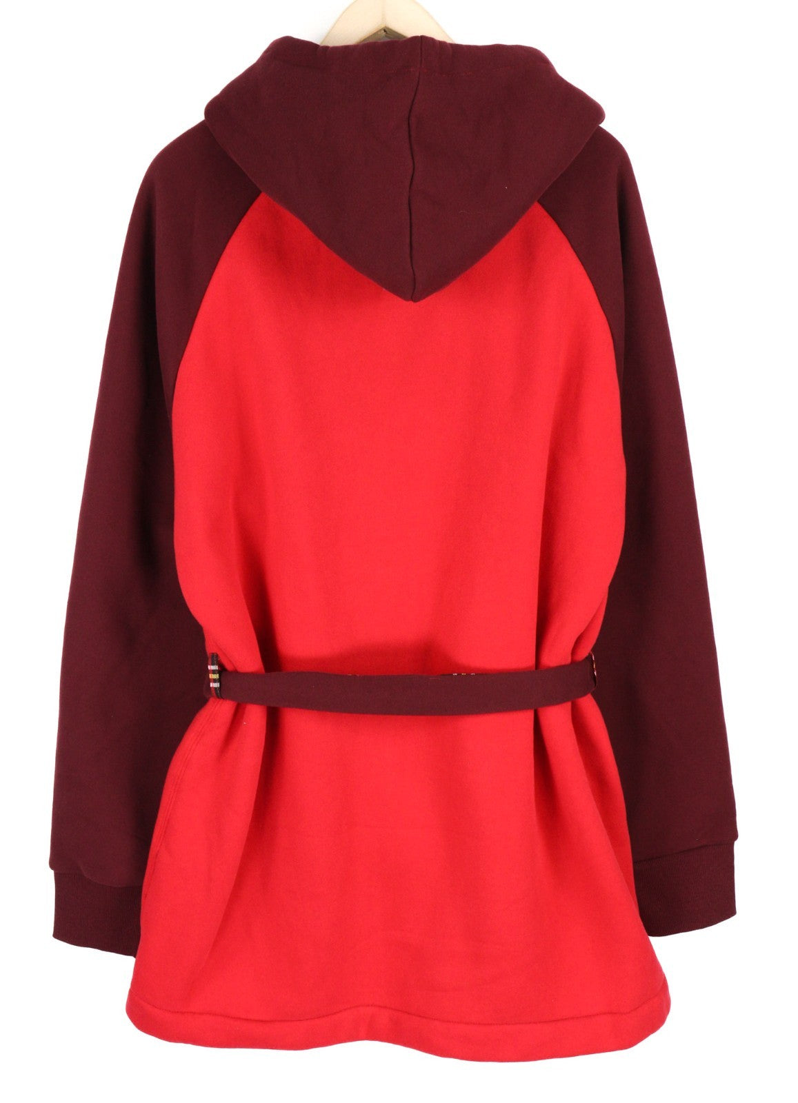 DIESEL Uudg-Jas-Homey Women Robe XL Fleece Hooded Unisex Belted with Pockets