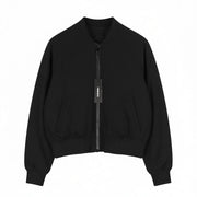 DIESEL G-Absol-L Women Jacket L Black Lightweight Bomber Zip Lined RRP250