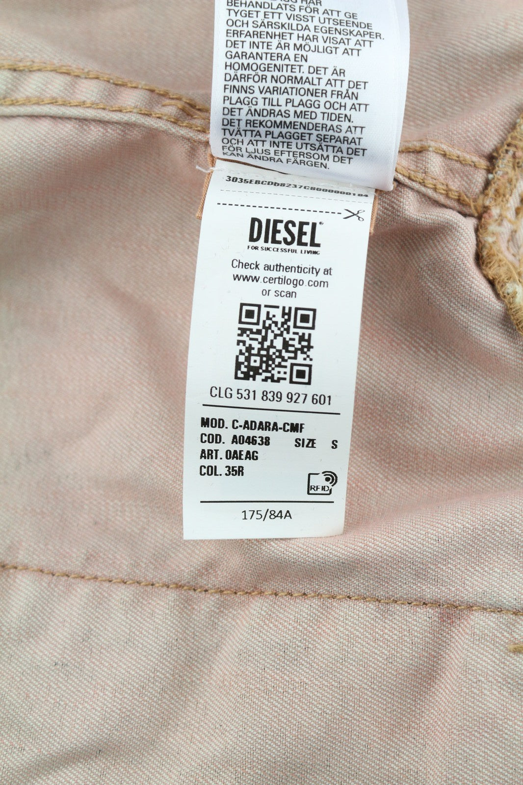 DIESEL C-Adara-Cmf Women Jacket S Cropped Short Sleeve Camo Buttoned RRP175