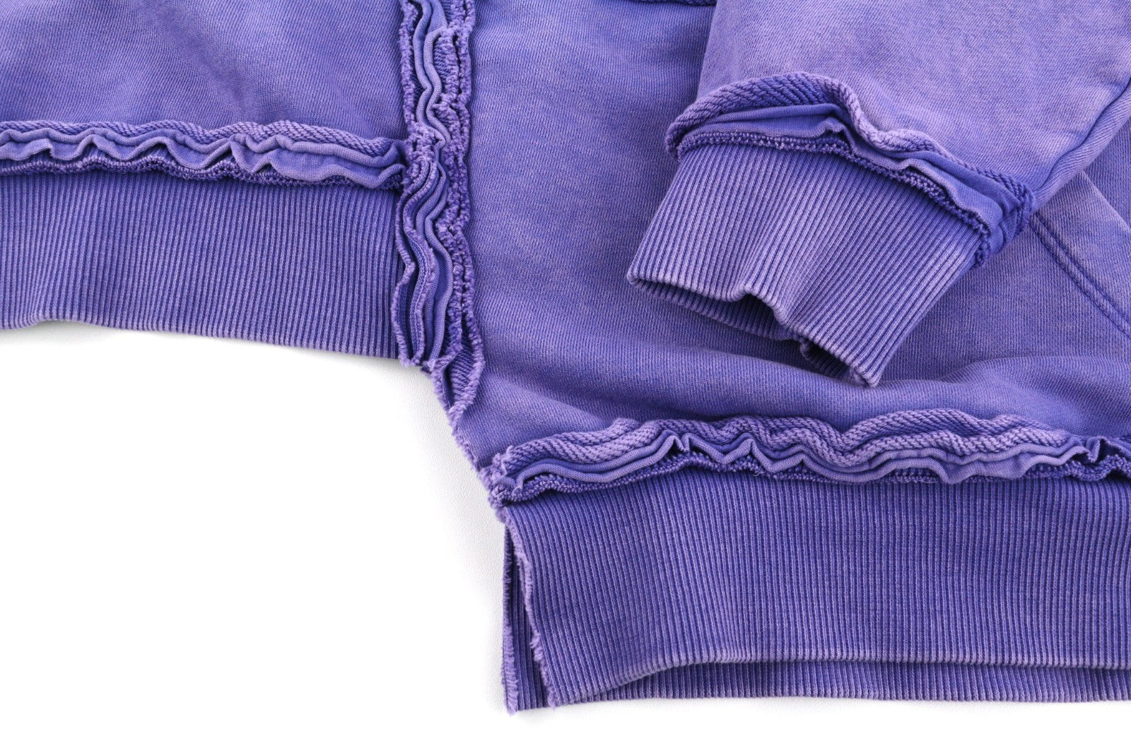 DIESEL F-Mikky Women Hoodie M Blue Washed Hooded Asym Pocket Strap RRP195