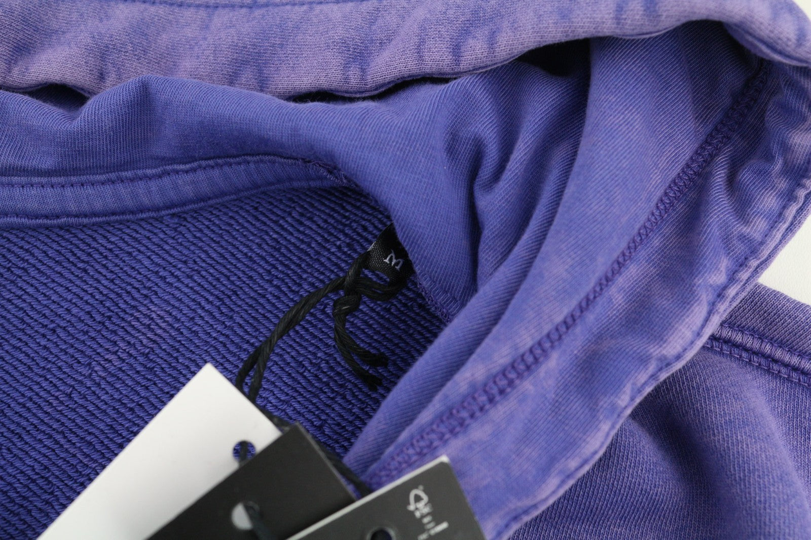 DIESEL F-Mikky Women Hoodie M Blue Washed Hooded Asym Pocket Strap RRP195