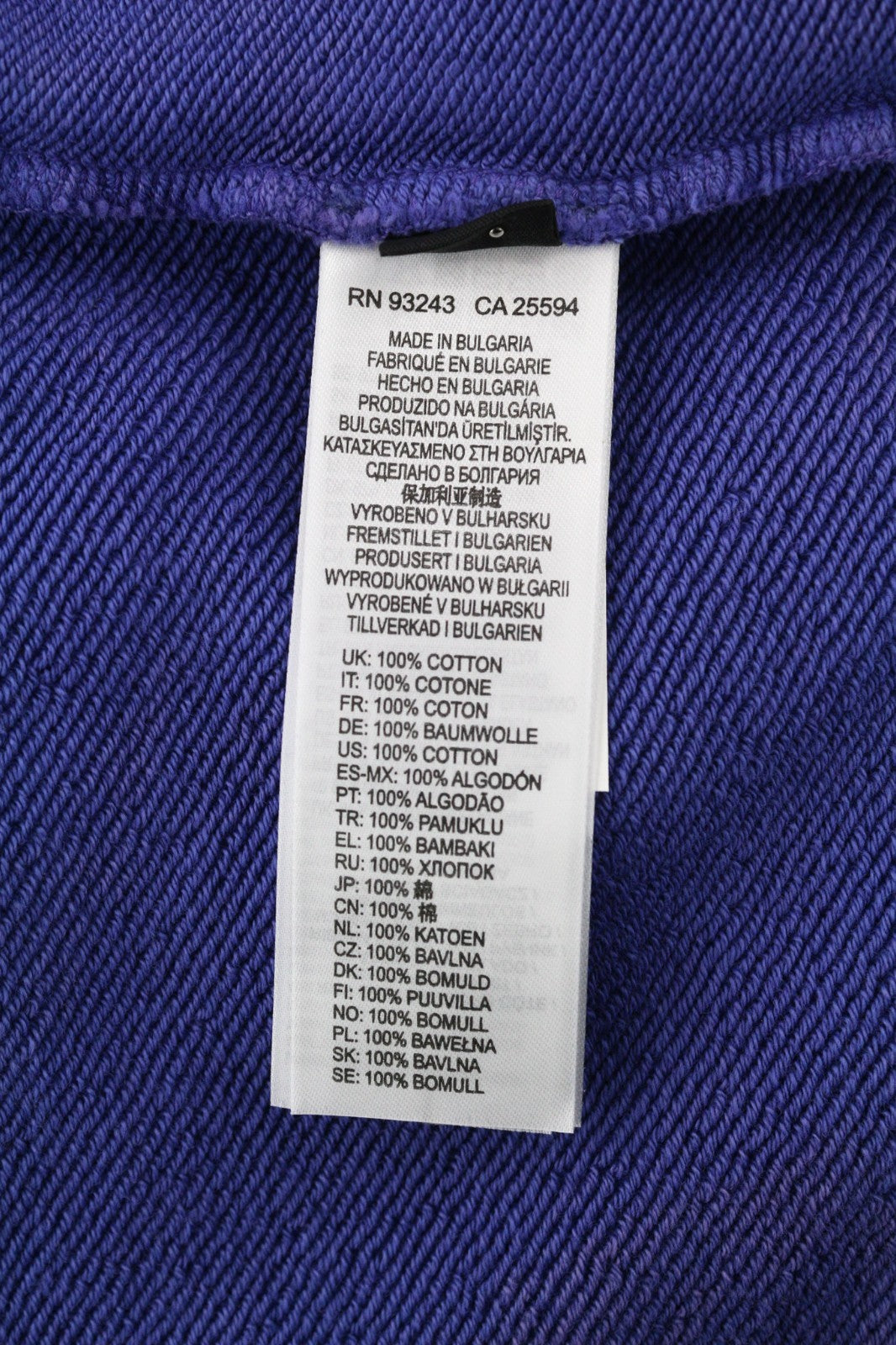 DIESEL F-Mikky Women Hoodie M Blue Washed Hooded Asym Pocket Strap RRP195