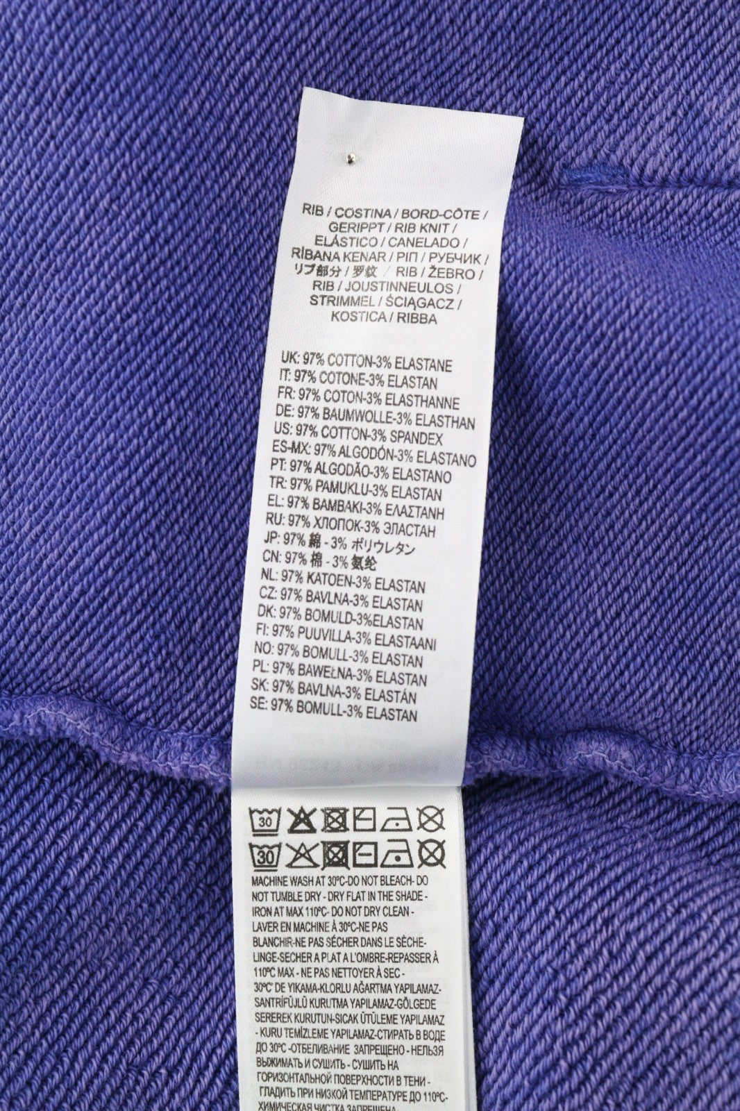 DIESEL F-Mikky Women Hoodie XL Blue Washed Hooded Asym Pocket Strap RRP195