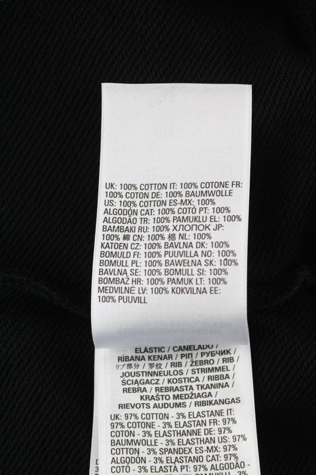 DIESEL F-Reggy-Hood Women Hoodie S Black Pullover Logo Straps Long Sleeve RRP175