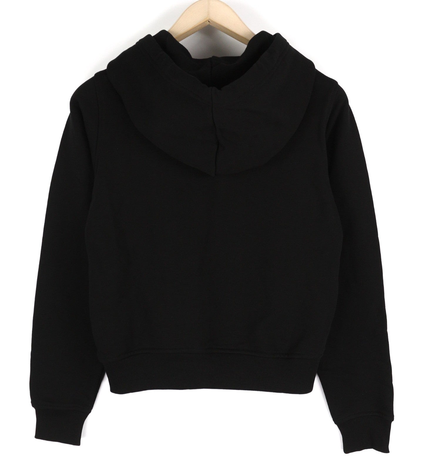 DIESEL F-Reggy-Hood Women Hoodie S Black Pullover Logo Straps Long Sleeve RRP175