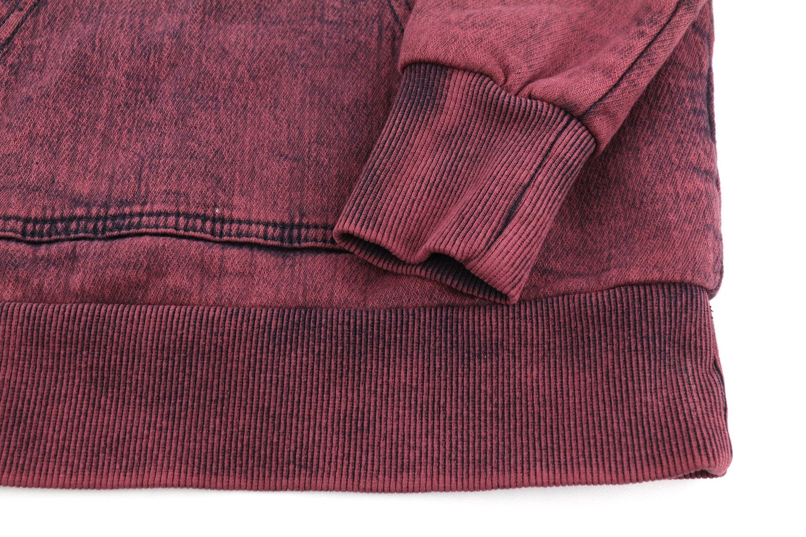 DIESEL D-Angy-Hood Women Hoodie S Burgundy Cropped Pullover Kangaroo RRP300