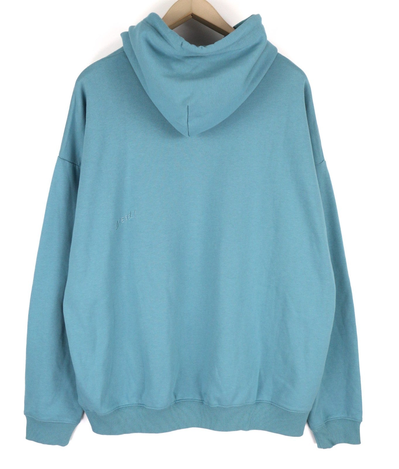 DIESEL S-Ummer-B2 Men Hoodie 3XL Blue Pullover Kangaroo Strap Long Sleeve RRP150