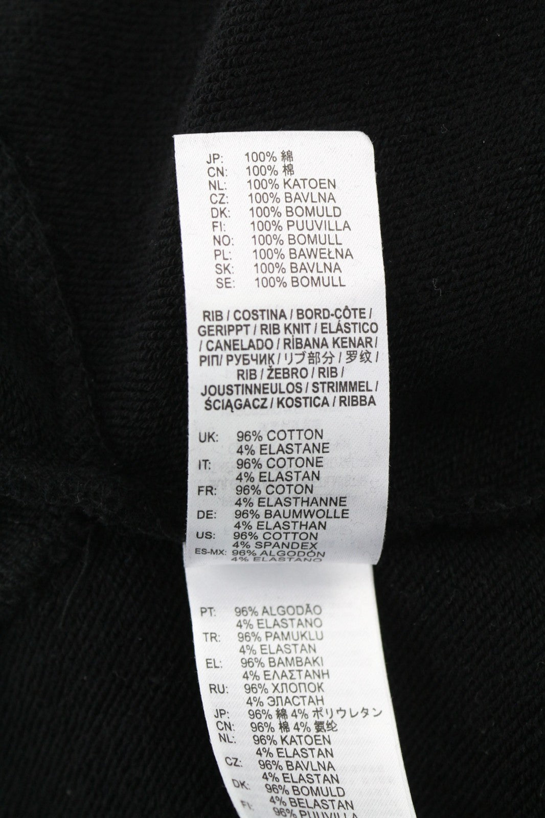 DIESEL F-Kral-B1 Women Hoodie S Black Cropped Pullover Logo Strap Hood