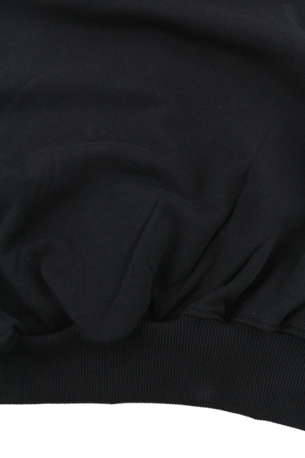 DIESEL F-Kral-B1 Women Hoodie S Black Cropped Pullover Logo Strap Hood