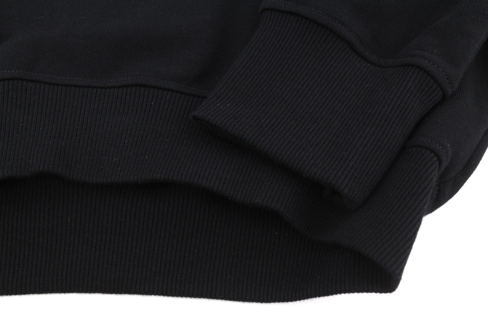 DIESEL F-Kral-B1 Women Hoodie S Black Cropped Pullover Logo Long Sleeve