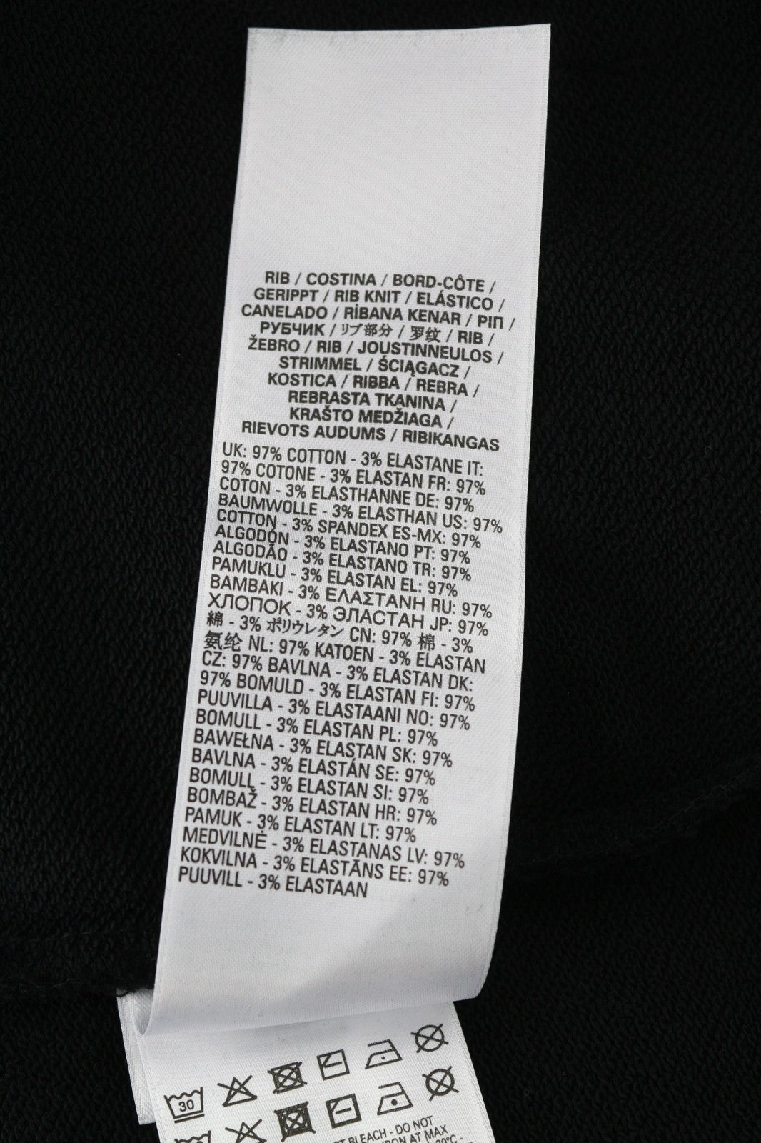 DIESEL S-Ginn-Hood-E6 Men Hoodie M Black Pullover Straps Long Sleeve RRP175