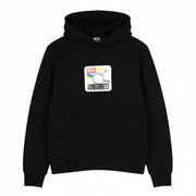 DIESEL S-Ginn-Hood-E6 Men Hoodie S Black Pullover Logo Straps Long Sleeve RRP175