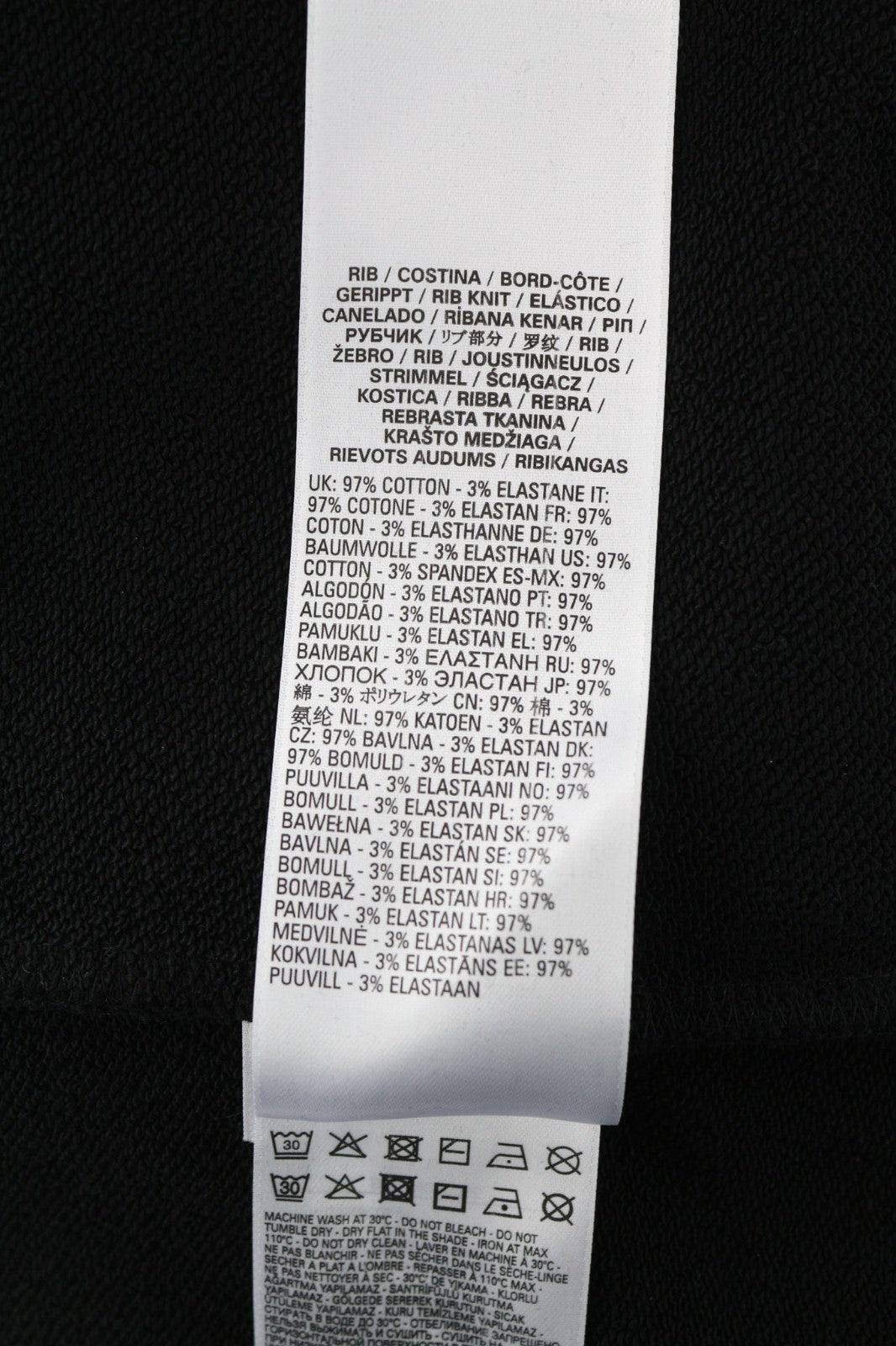 DIESEL S-Ginn-Hood-E6 Men Hoodie S Black Pullover Logo Straps Long Sleeve RRP175