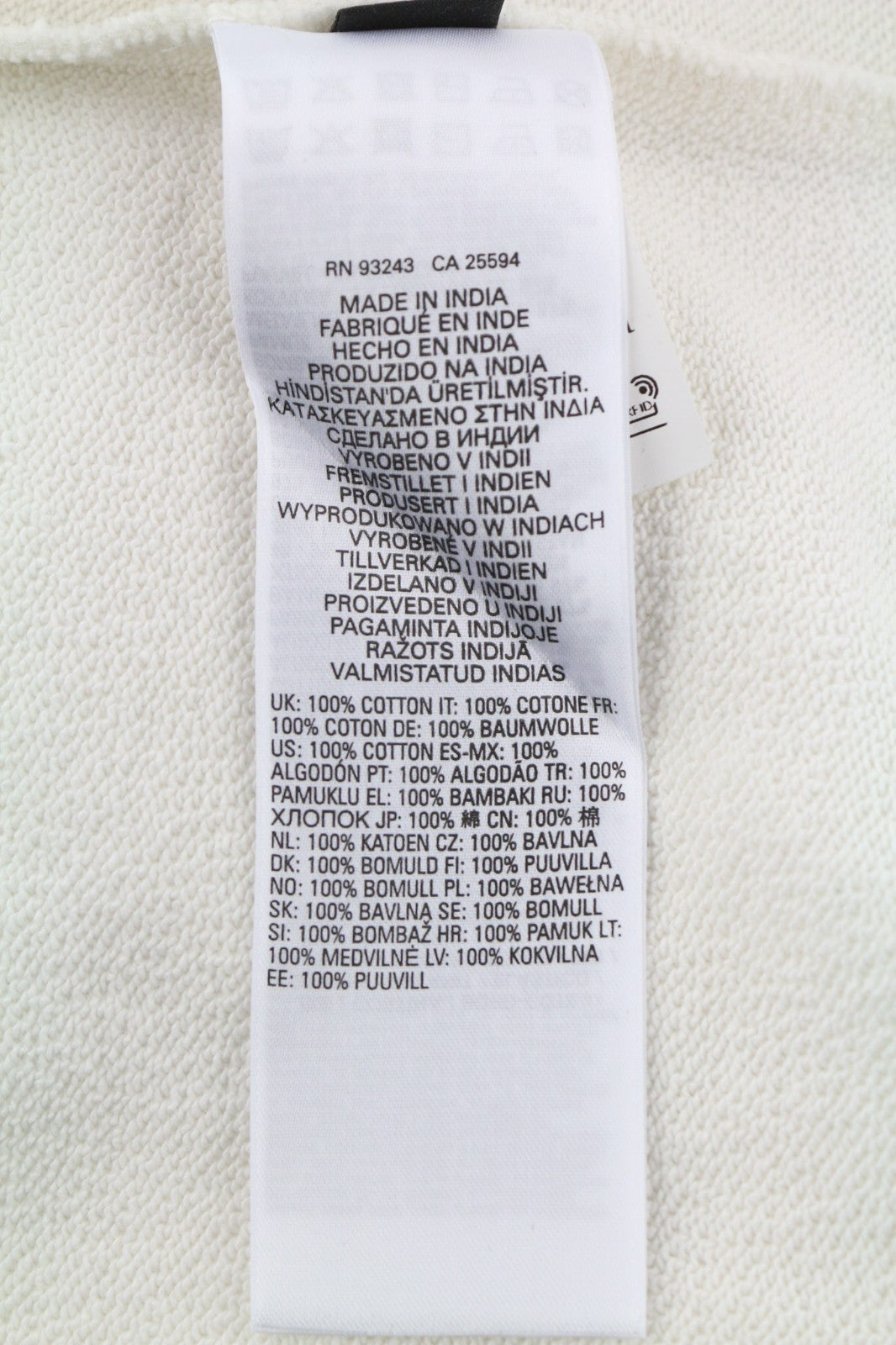 DIESEL S-Ginn-Hood-E6 Men Hoodie L Beige Pullover Logo Straps Long Sleeve RRP175