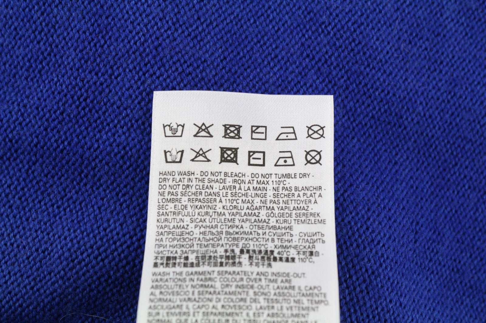 DIESEL M-Arika Women Jumper S Blue Washed Wool Knit Cardigan Buttoned RRP300