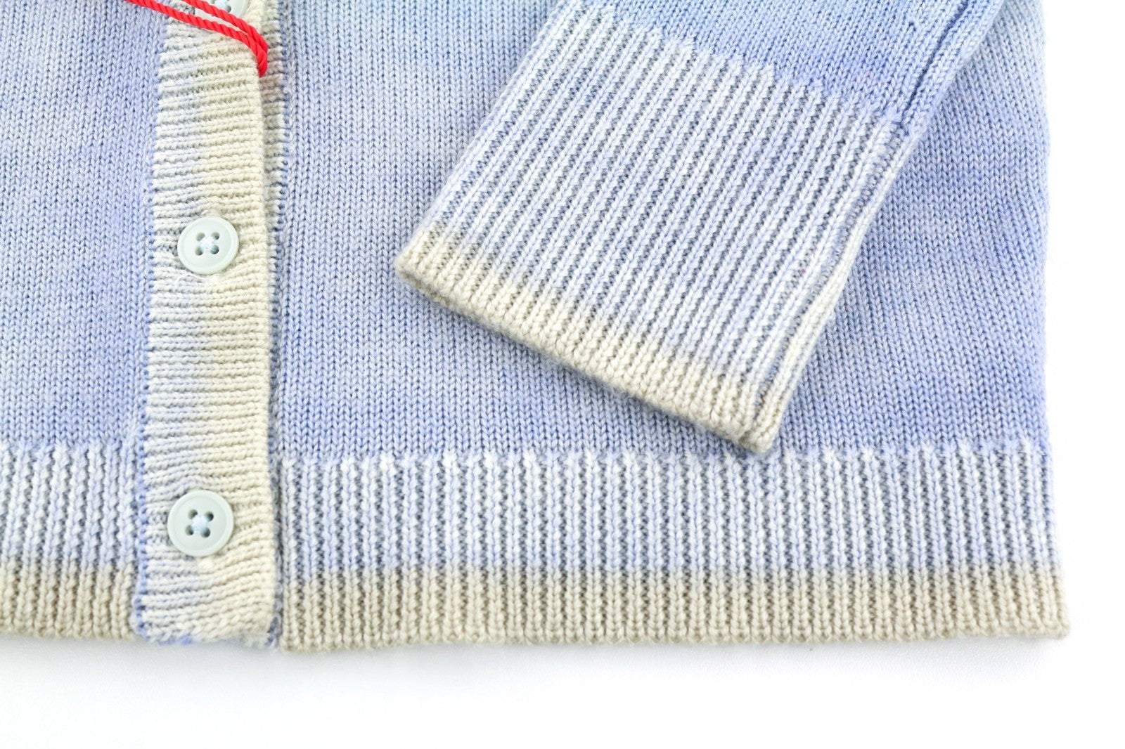 DIESEL M-Arika Women Jumper M Light Blue Washed Wool Knit Cardigan RRP300