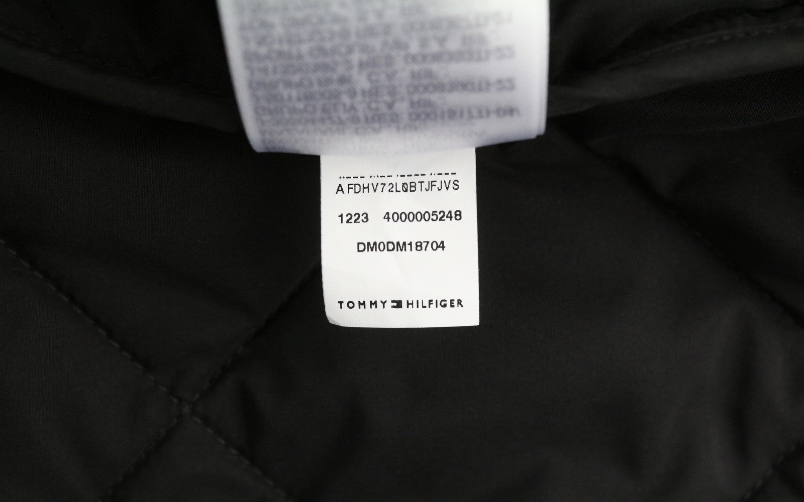 TOMMY HILFIGER Reg Entry Men Waistcoat XL Black Quilted Bomber Neck Full Zip