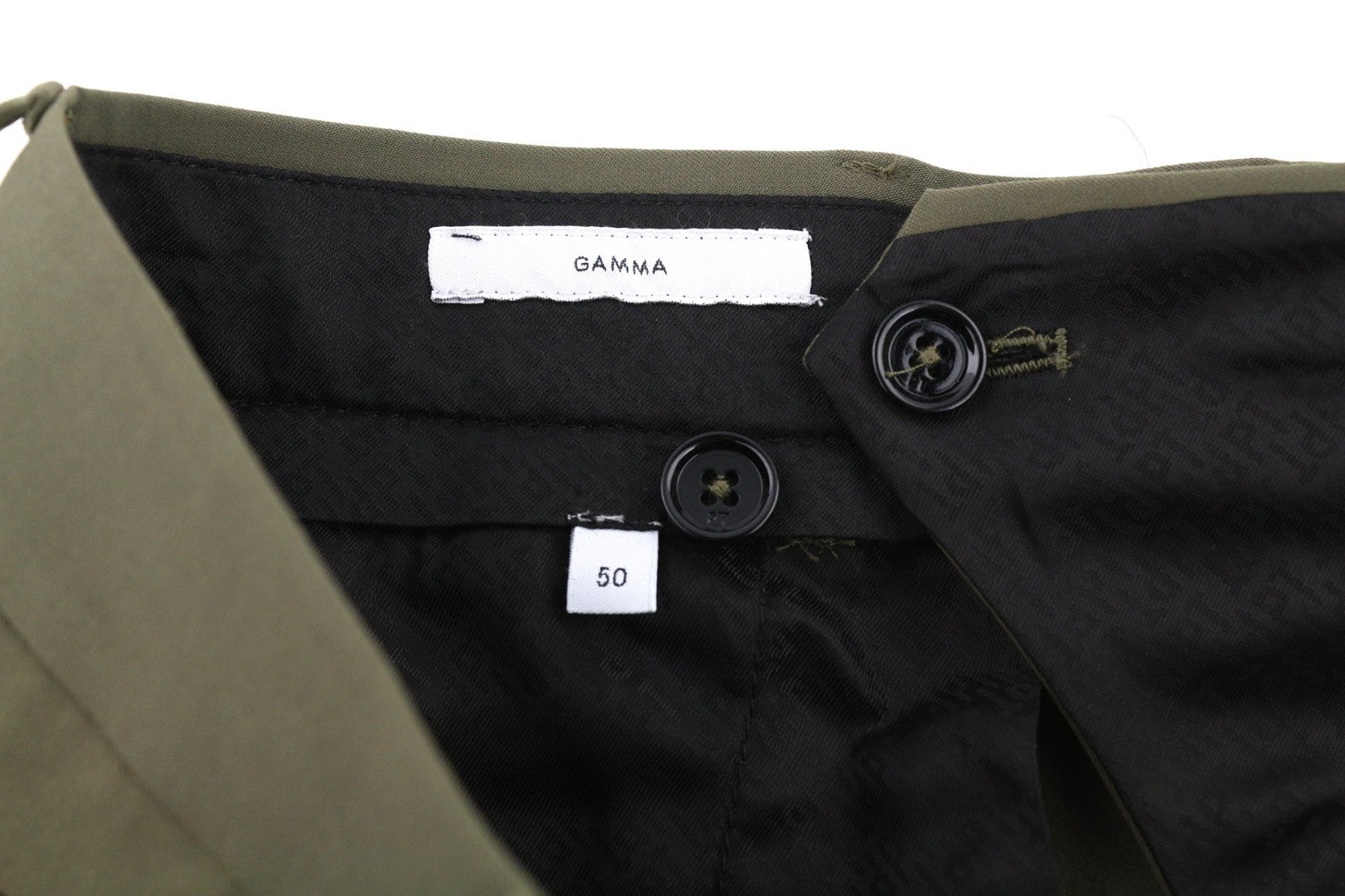 PT TORINO Gamma Men's Trousers 50 W35 Khaki Slim Cargo Stretch Zip Fly Pockets