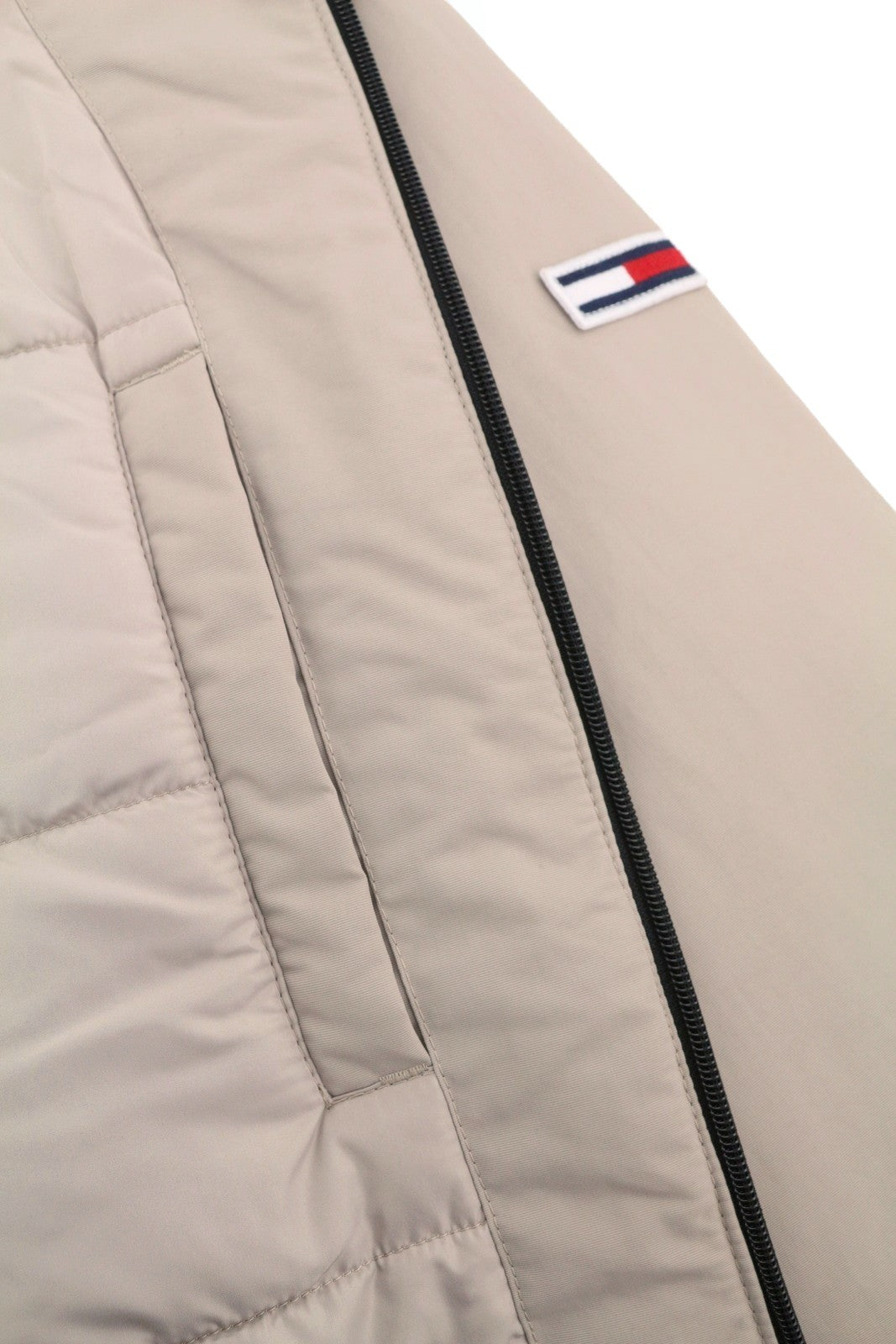 TOMMY HILFIGER Essential Padded Men Jacket 2XL Pink High Neck Padded Bomber