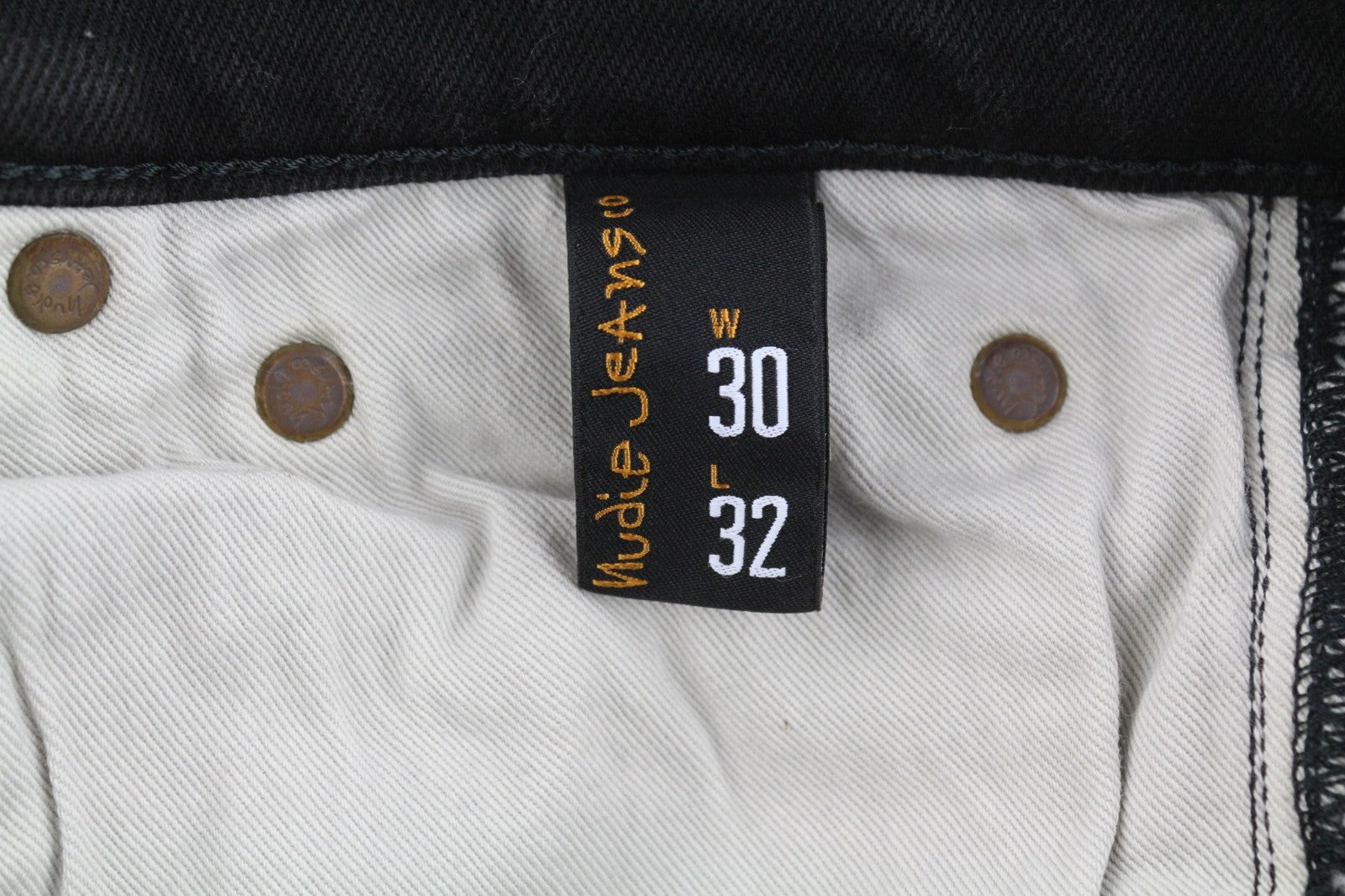 NUDIE JEANS Pipe Led Men's Jeans W30/L32 Grey Marble Organic Skinny Washed Zip