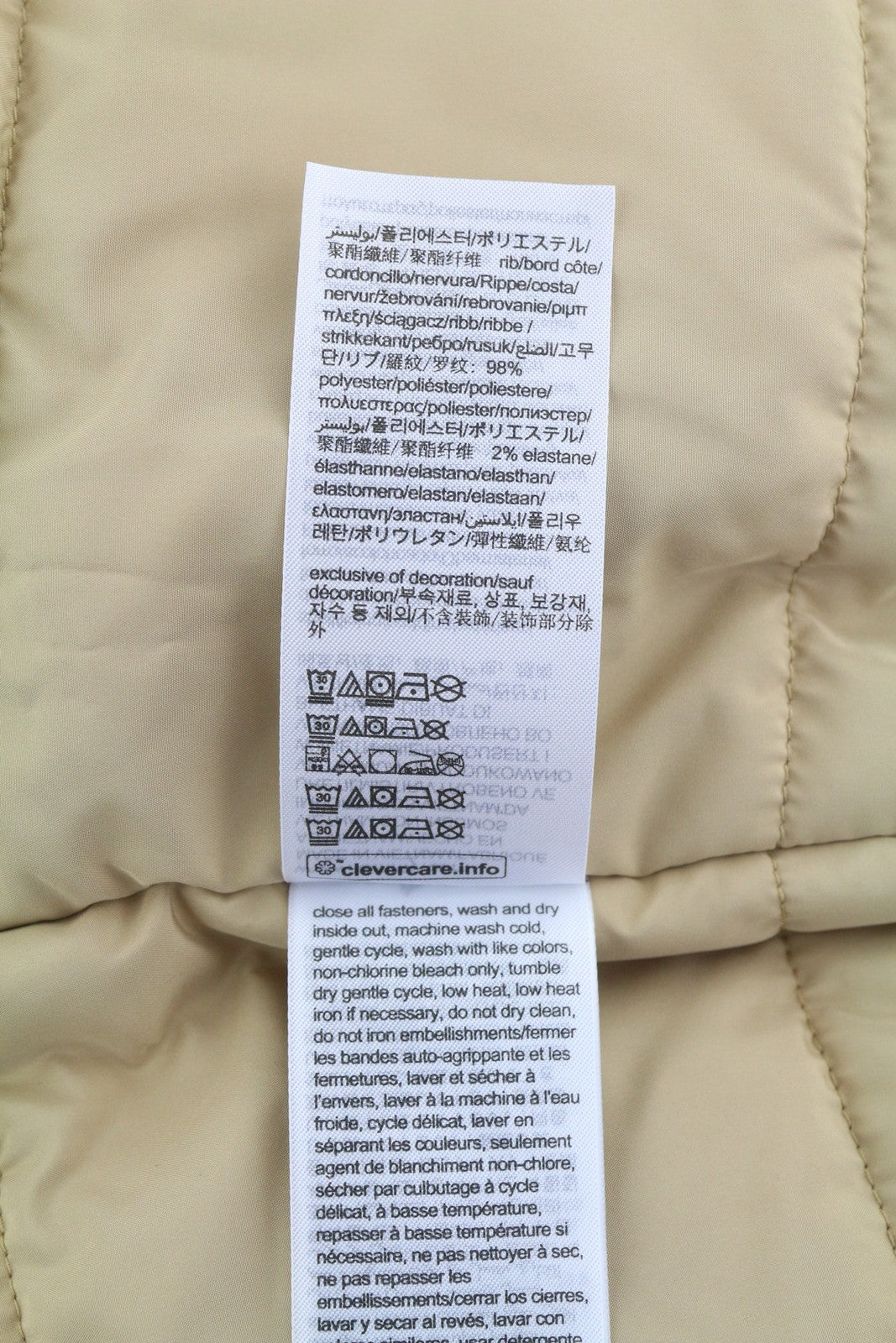 TOMMY HILFIGER Classics Bomber Men Jacket XL Beige Padded Full Zip Bomber RR209