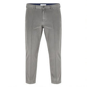 PT TORINO Men's Trousers 46 W30 Grey Skinny Cotton Stretch Corduroy Pleated