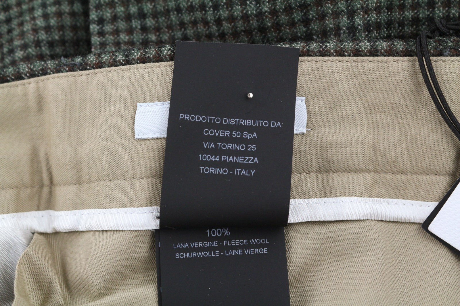 PT TORINO Men's Trousers 52 W37 Freedom Fit Grey Brown Wool Patterned Pleated