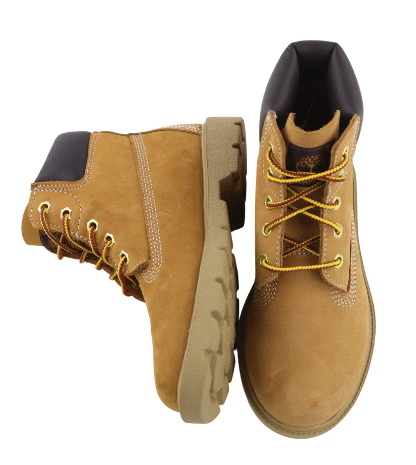 TIMBERLAND 10760-A5625 Boys Shoes EU34 Brown Leather High-Top Outdoor Boots