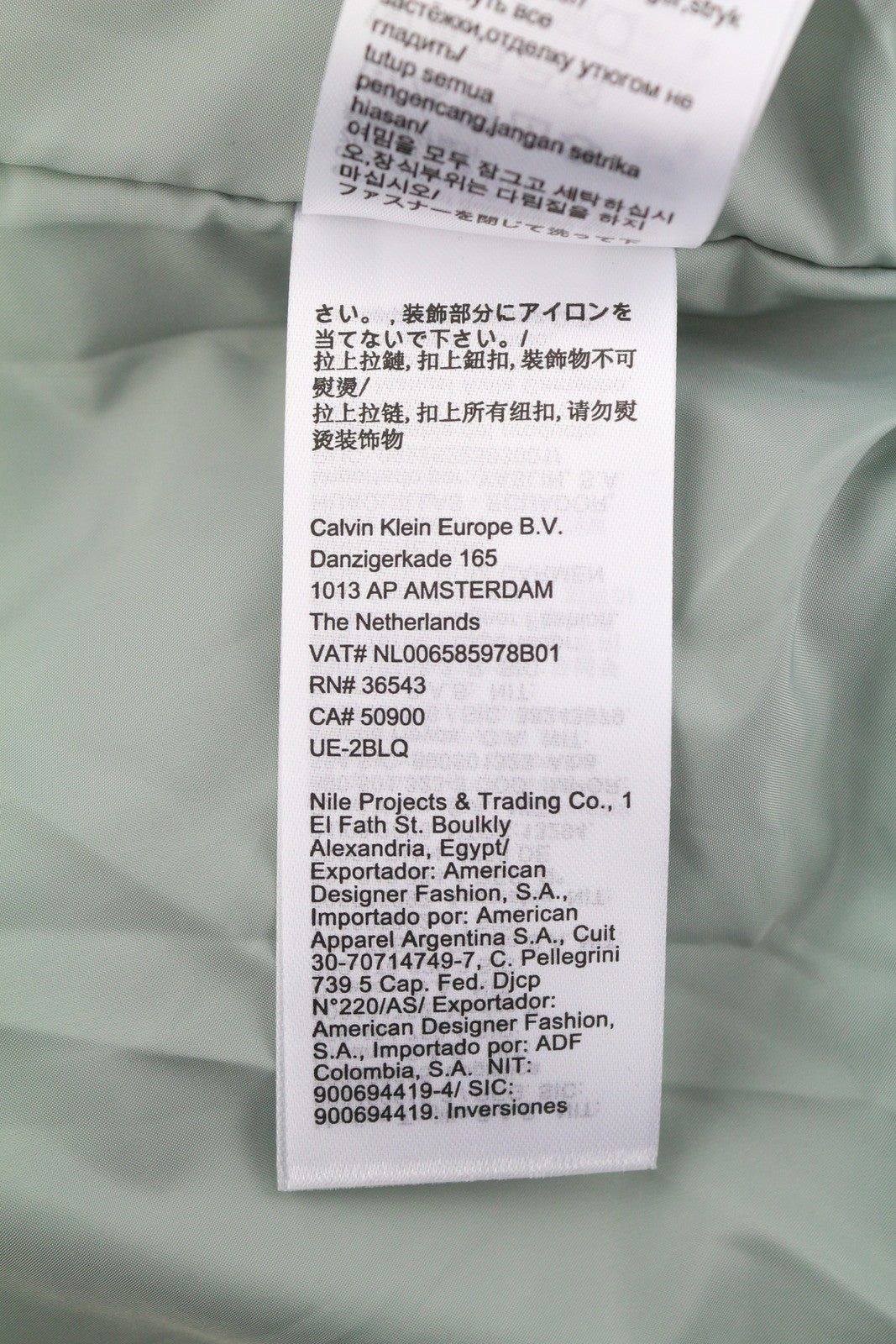 CALVIN KLEIN Men Jacket XL Slate Grey Insulated Full Zip Logo Bomber RRP129