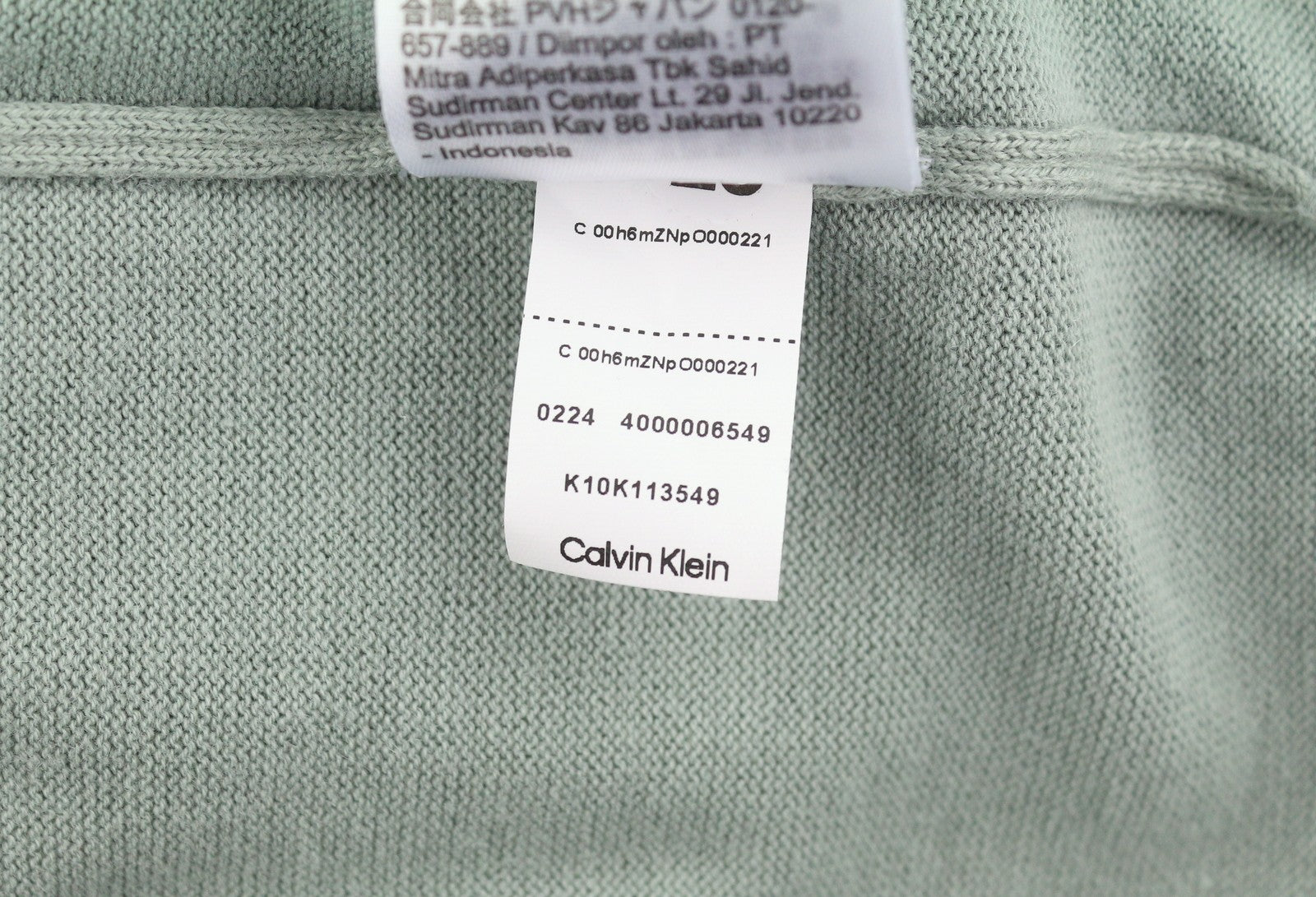 CALVIN KLEIN Cotton Silk Blend Men Jumper S Slate Grey Crew Neck Knit Pullover