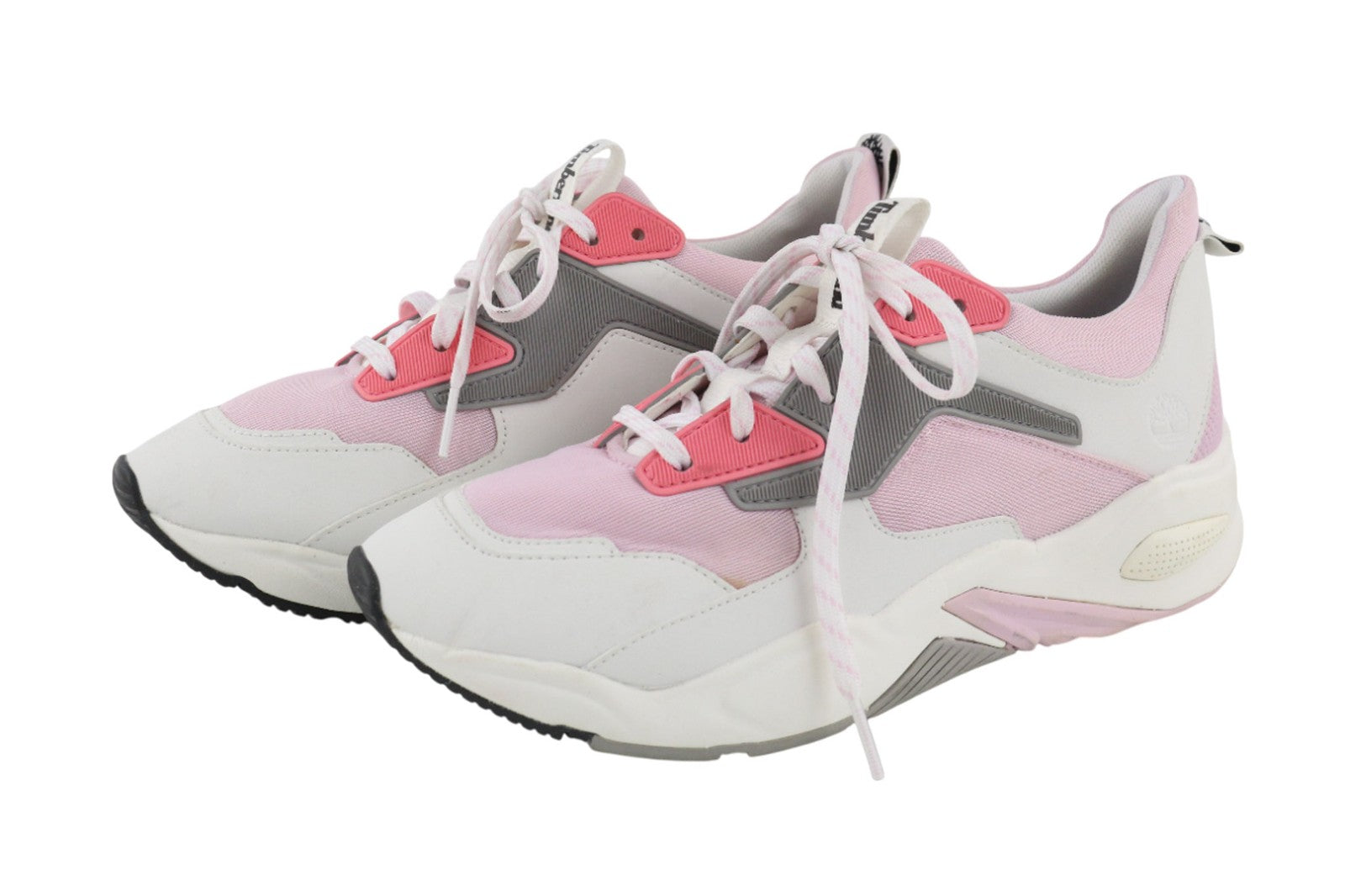 TIMBERLAND A2FM5-A4519 Women's Trainers EU38.5/39 Pink White Low-Top Textile