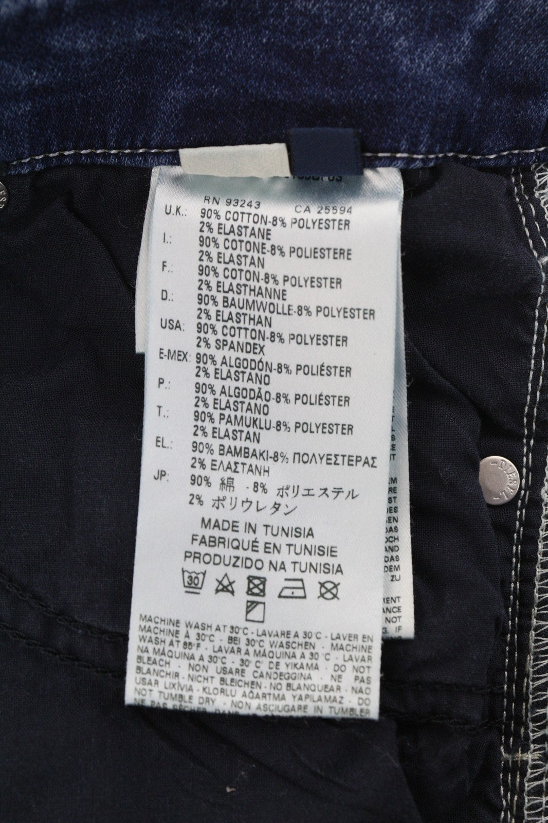 DIESEL Grupee-NE 0607U Women Jeans W25 Jogg Sweat Super Slim Skinny RRP250