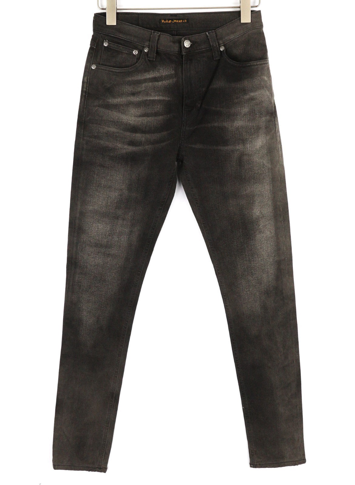 NUDIE JEANS Pipe Led Men's Jeans W29/L32 Grey Marble Organic Skinny Washed