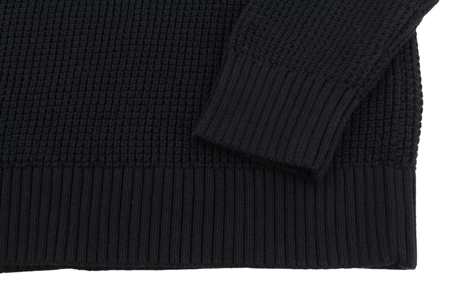 CALVIN KLEIN Men Jumper S Black Cotton Knit Hooded Stretch Logo Pullover