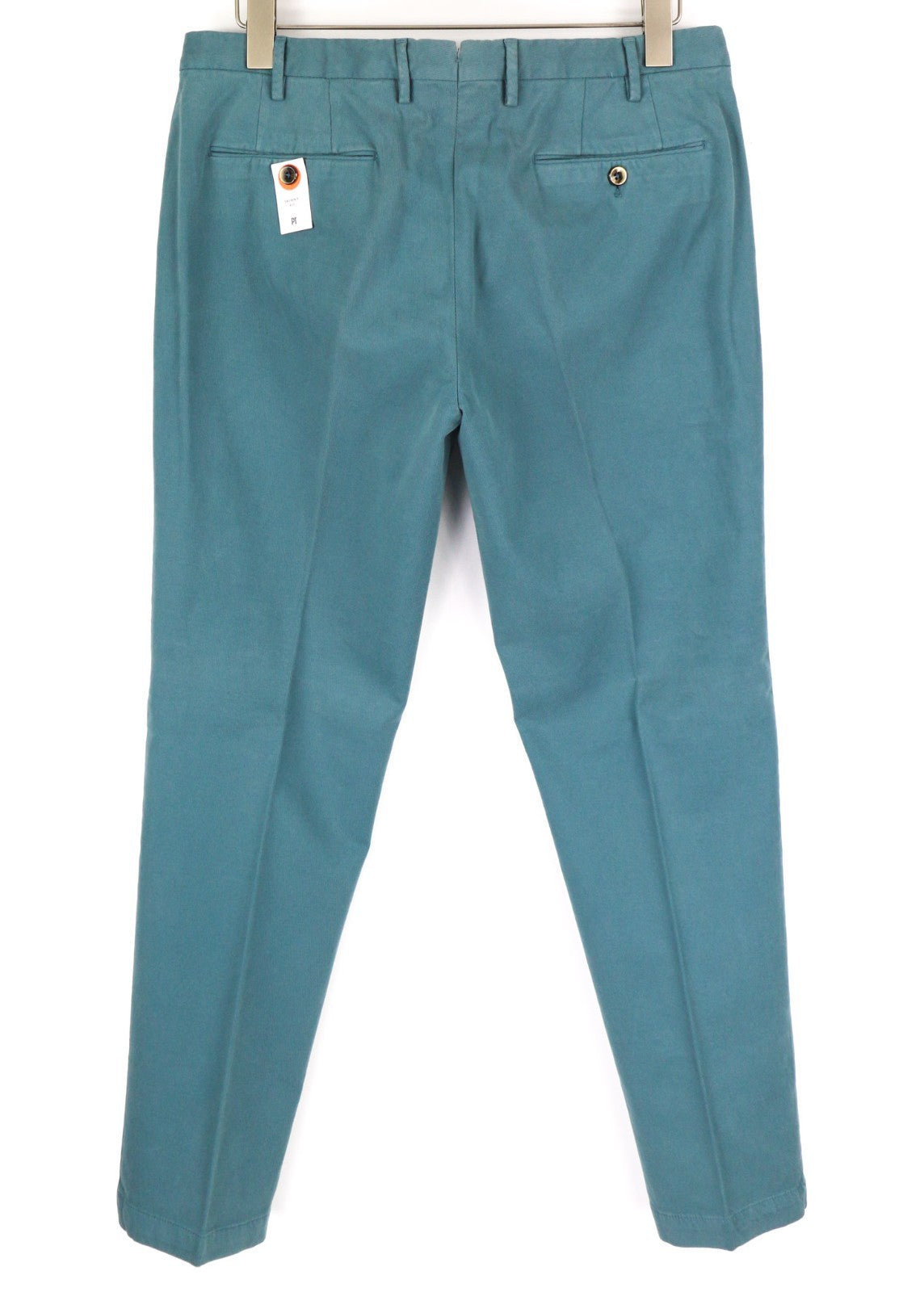 PT TORINO Men's Trousers 44 W28 Blue Skinny Cotton Stretch Pleated Tailored