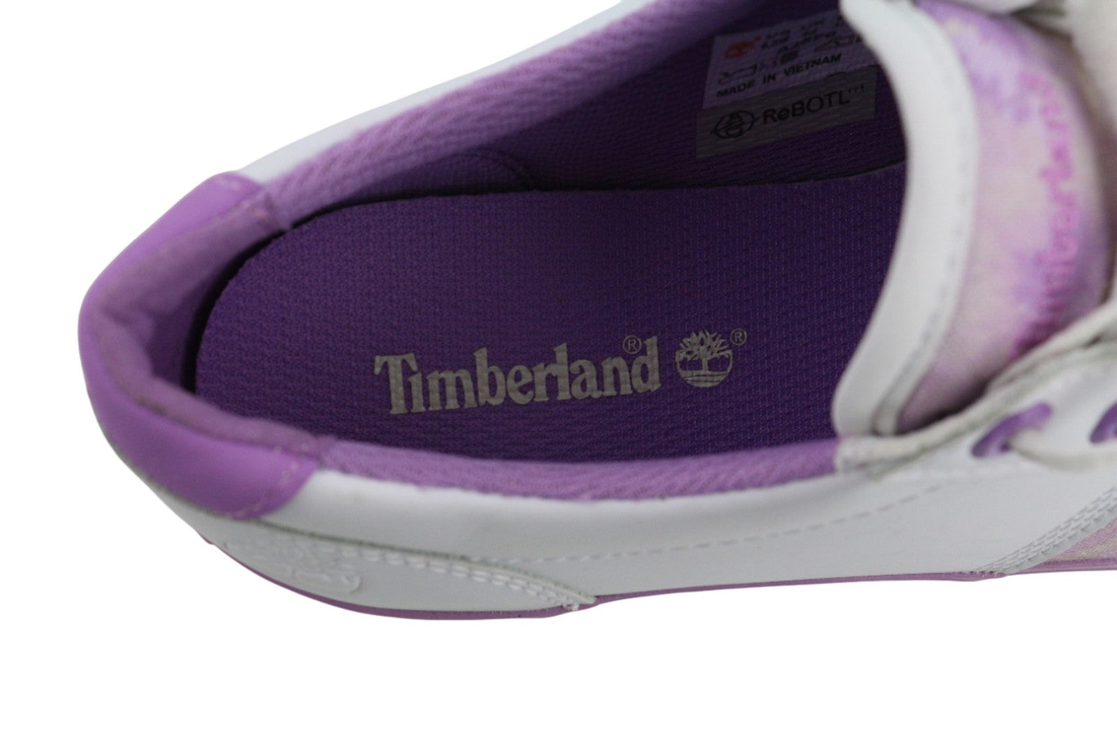 TIMBERLAND A2EPS-A44118 Women's Trainers EU37/37.5 Purple Leather Low-Top Laced