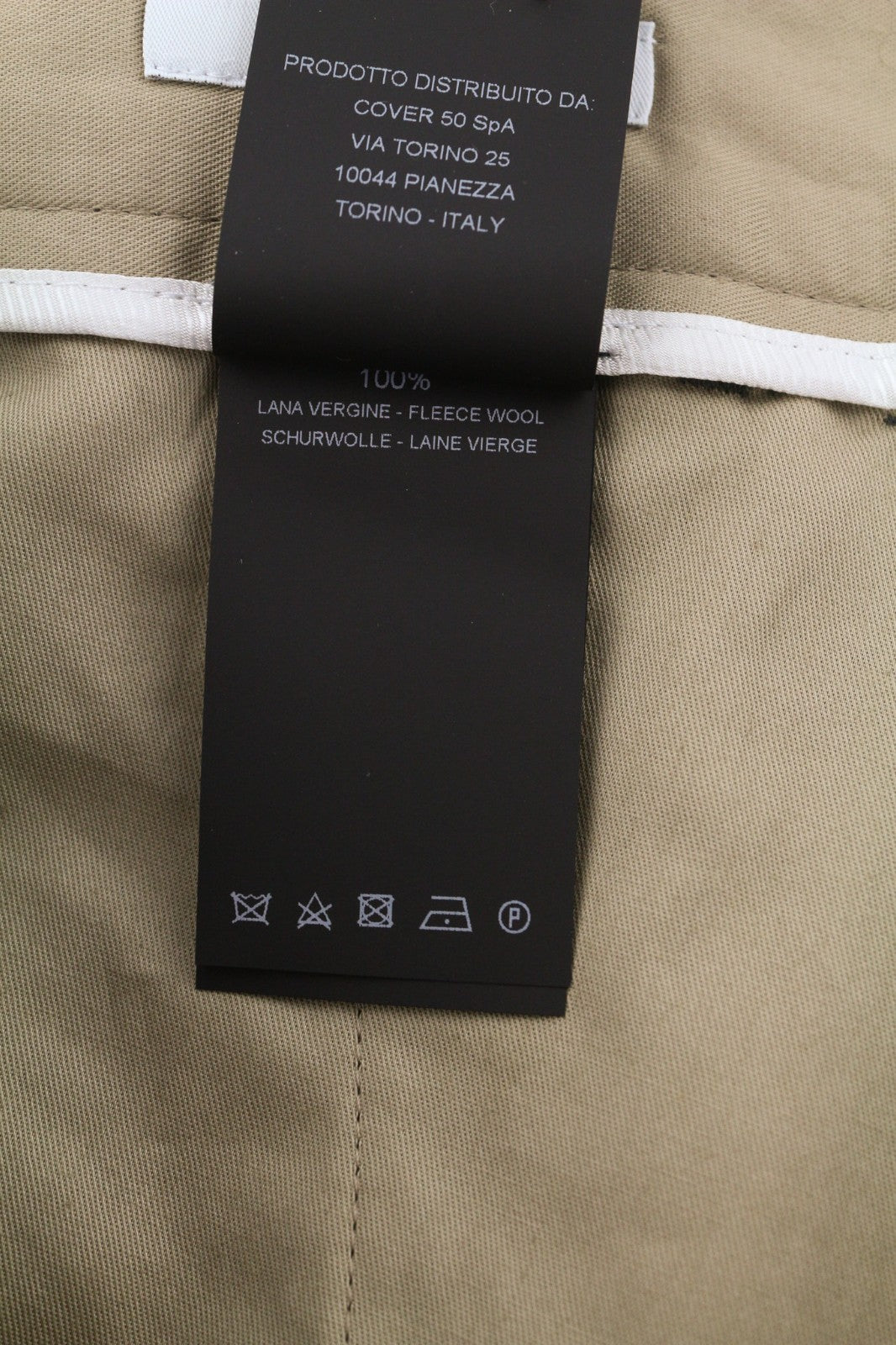 PT TORINO Men's Trousers 48 W34 Grey Soft Fit Pure Wool Patterned Pleated