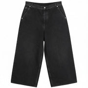 OFF-WHITE Men's Jeans W32 Vintage Black Wide Leg Pure Cotton Five-Pocket RRP650