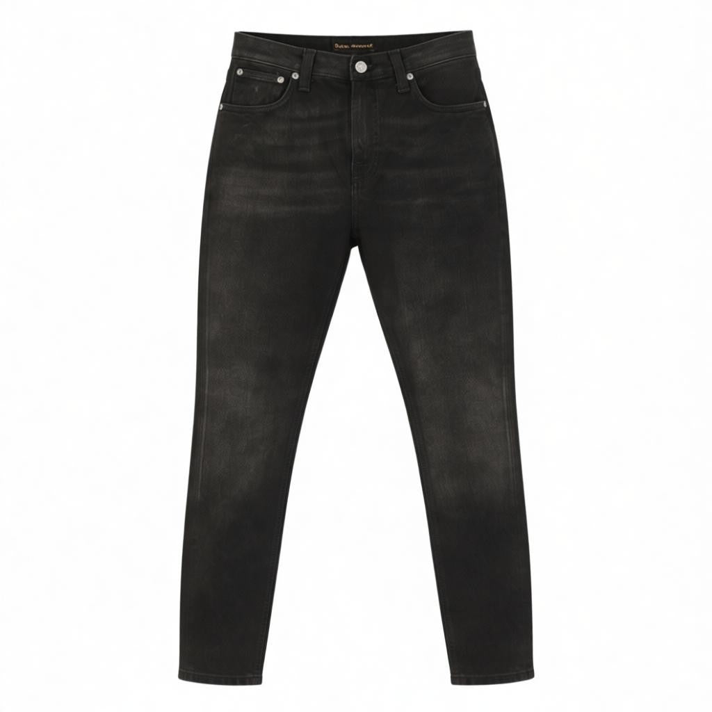 NUDIE JEANS Pipe Led Men's Jeans W30/L30 Grey Marble Organic Skinny Washed Zip