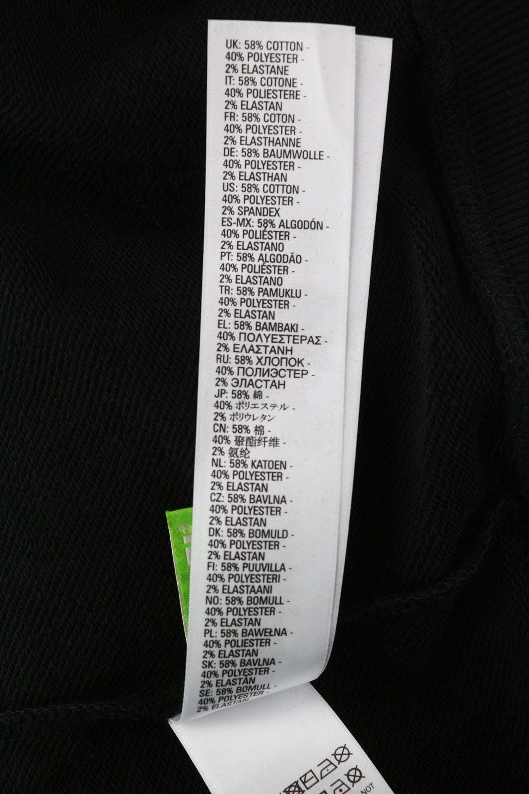 DIESEL S-Ummer-B2 Men's Hoodie XS Black Logo Pullover Kangaroo Pocket RRP150