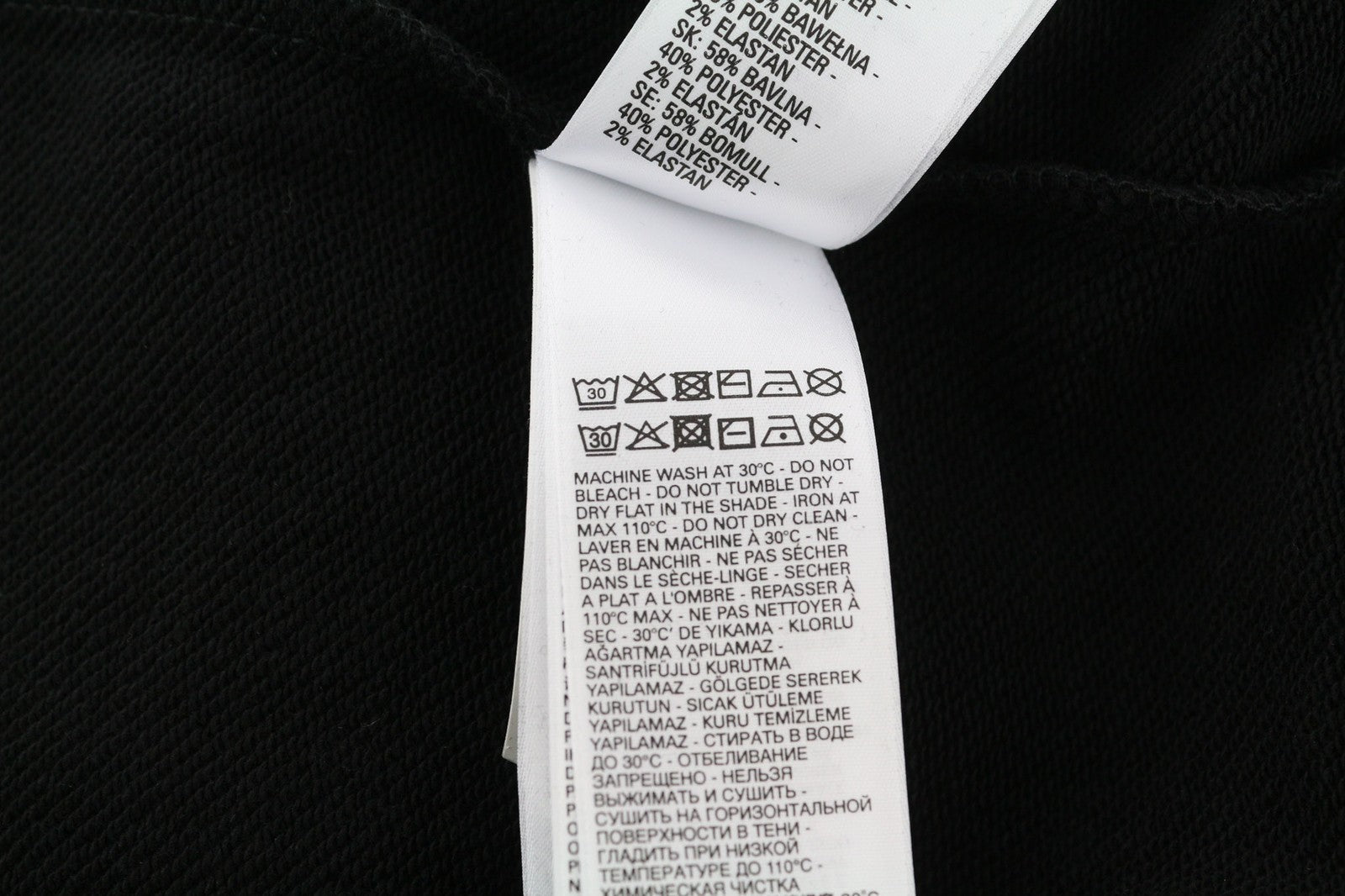 DIESEL S-Ummer-B2 Men's Hoodie XS Black Logo Pullover Kangaroo Pocket RRP150