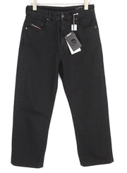 DIESEL D-Reggy 009RL Women's Jeans W27/L30 Black Straight Pure Cotton Everyday
