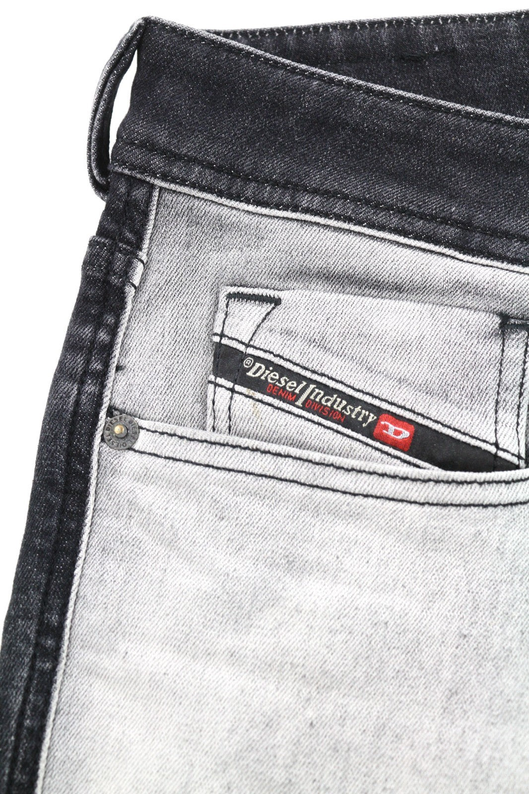 DIESEL Sleenker-X-SP 082AX Men's Jeans W32/L32 Grey Slim Skinny Stretch Washed