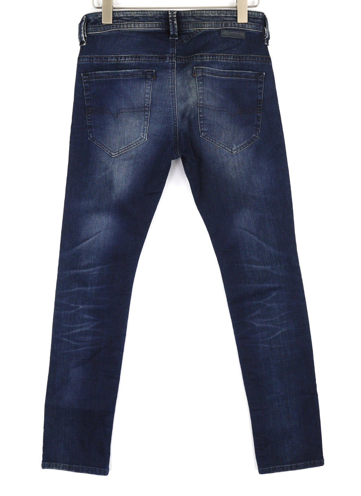 DIESEL Thavar-NE 0607U Men's Jeans W28 Dark Blue Jogg Sweat Slim Ripped Style
