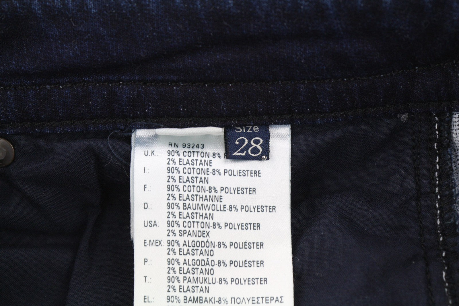 DIESEL Thavar-NE 0607U Men's Jeans W28 Dark Blue Jogg Sweat Slim Ripped Style